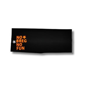 Športni trak No Breg No Fun – oranžen napis