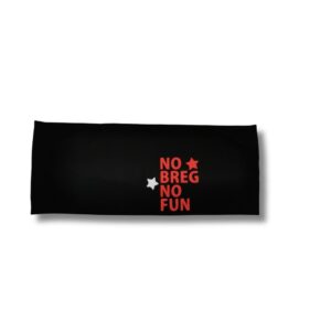 Športni trak No Breg No Fun – rdeč napis